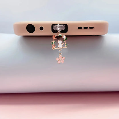 Cute Cat Phone Dust Plug - Decorative Charging Port Protector Accessory & Gift for Phone Lovers