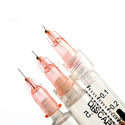 100pcs 32G Disposable Syringe Needles (4mm, 6mm, 8mm, 13mm) - Painless Small Needle Irrigator & Eyelid Tool Parts