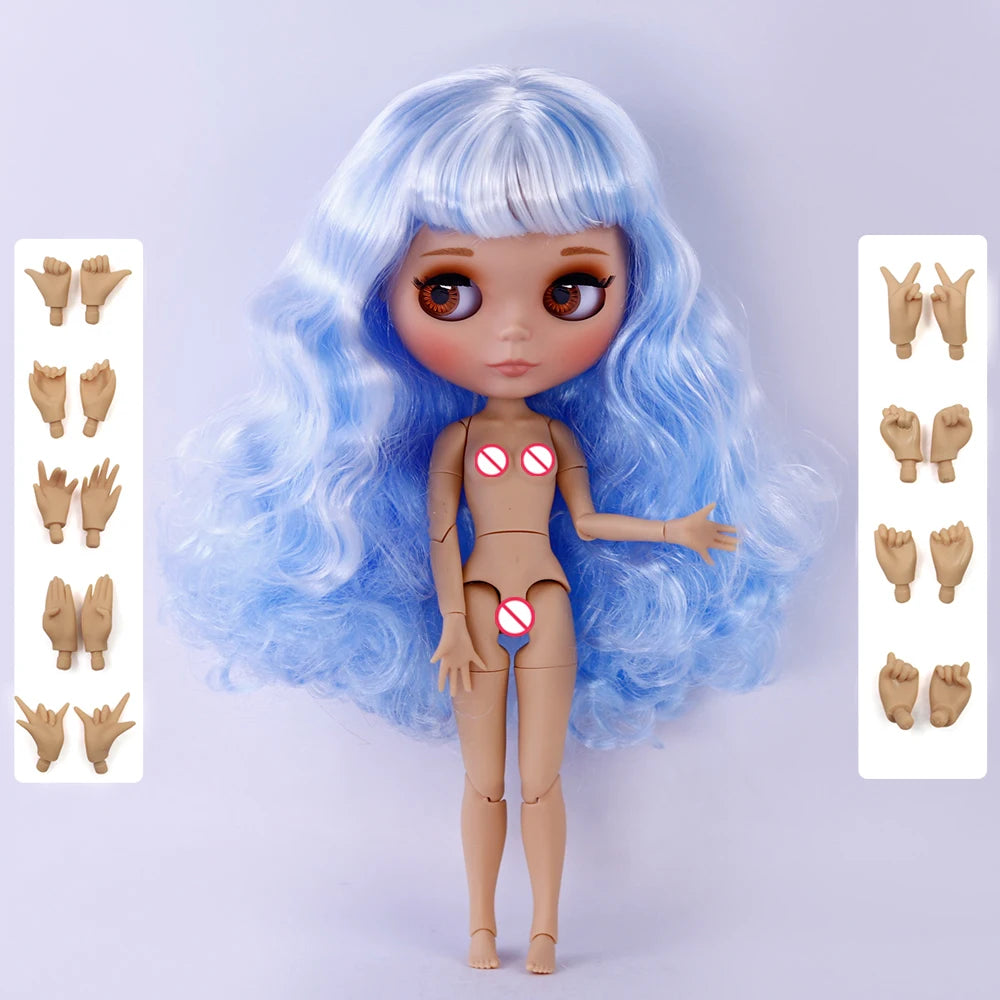 ICY DBS Blyth 1/6 Joint Doll – 30cm Tan Skin Matte Face BJD Girl Doll Toy Gift