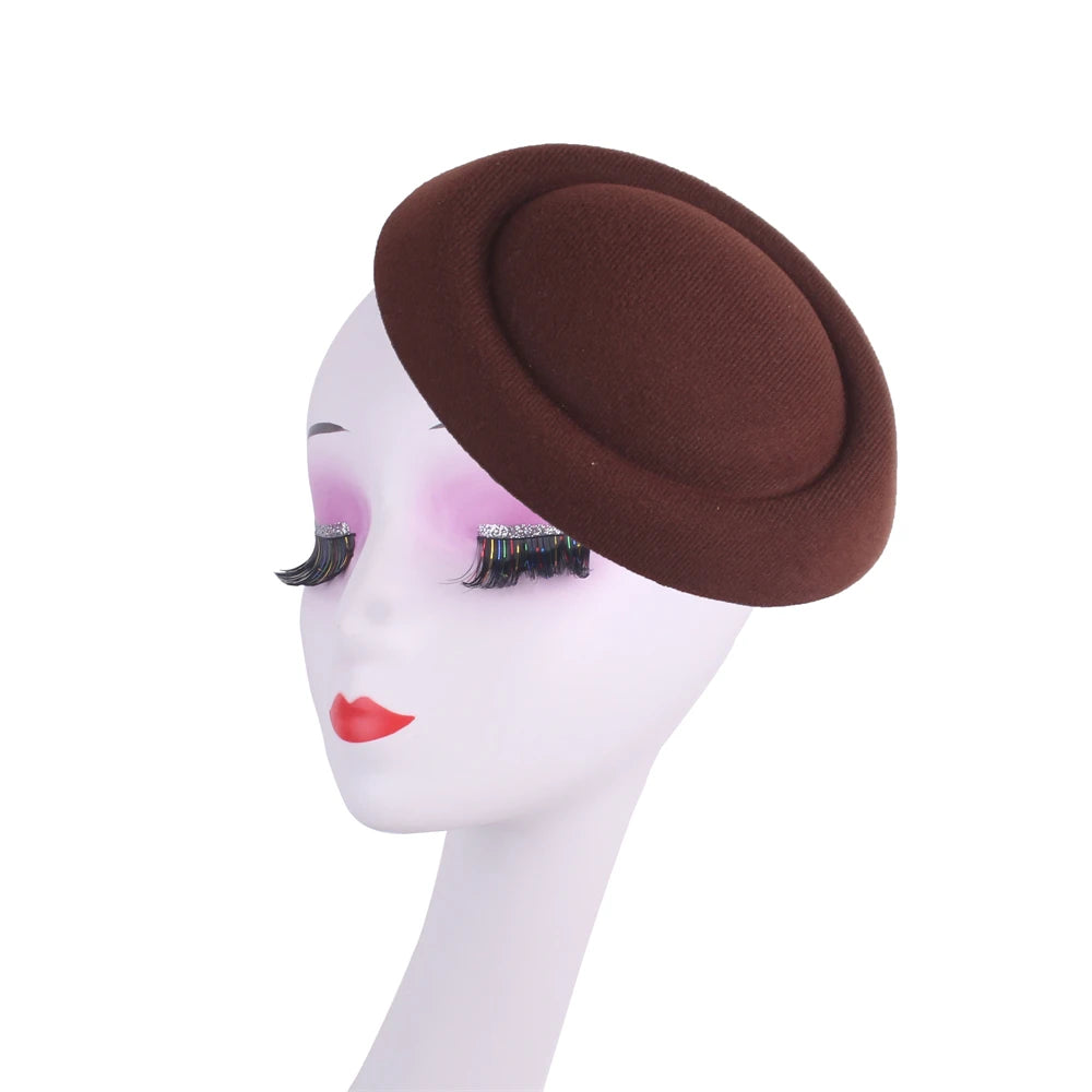17CM Fascinator Bases for DIY Hair Accessories - Ladies' Wedding Hat, Millinery Cap for Bridal Chapeau