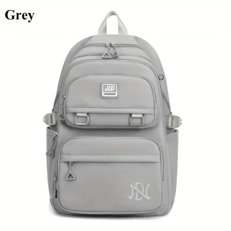 Large Capacity Student Backpack | Casual Waterproof Nylon Double-Shoulder College & Travel Bag