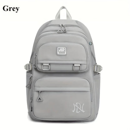 Large Capacity Student Backpack | Casual Waterproof Nylon Double-Shoulder College & Travel Bag