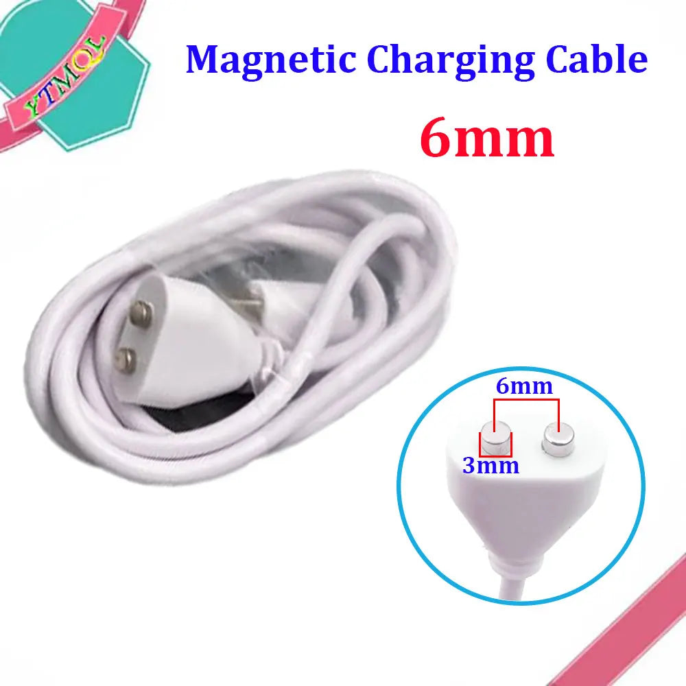 Magnetic Charging Cable – 2pin USB Charger for Beauty Instruments & Smart Devices, 5-10mm Magnet Spacing