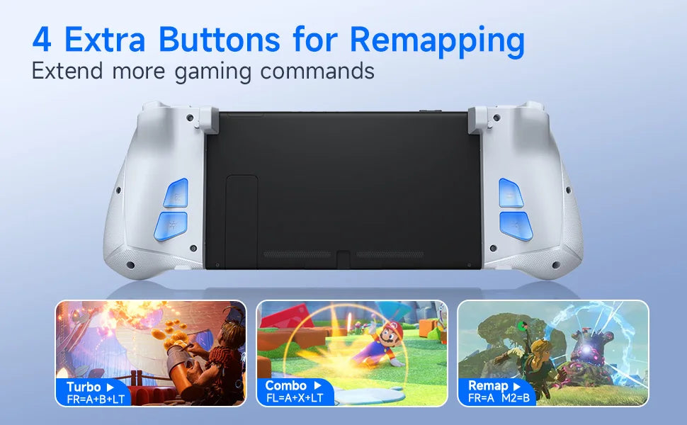 EasySMX S15 L/R Wireless RGB Controller — Compatible with Nintendo Switch/OLED, Gyroscope, Amiibo & Hall Effect, Perfect for Pokemon Games