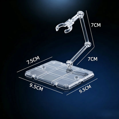 Clear Acrylic Action Figure Stand - Display Base Holder for Dolls, Toy Models & Collectible Figures