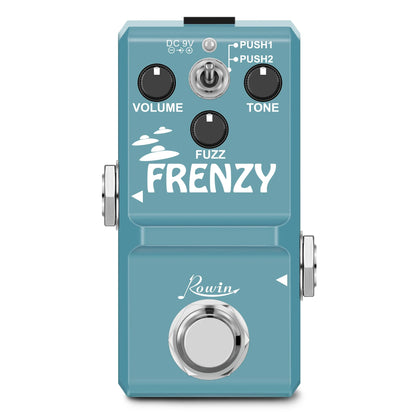 Rowin Guitar Effects Pedal – Noise Gate, Delay, Chorus, Vibrato, Phaser, Flanger, Booster, EQ, Fuzz, Metal, Distortion, and Blues Drive