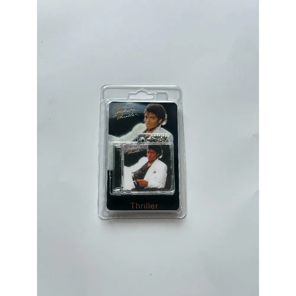 Michael Jackson Mini CD Album Keychain - NFC Acrylic Charm with High-Definition Design & Gift Packaging