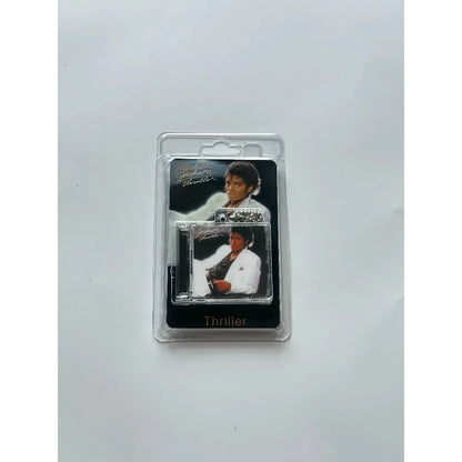 Michael Jackson Mini CD Album Keychain - NFC Acrylic Charm with High-Definition Design & Gift Packaging