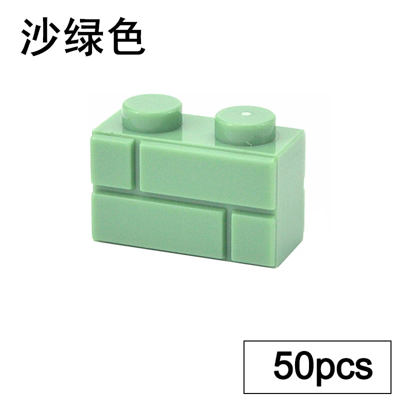 DIY Building Block Wall Figures Bricks - 1x2, 1x3 & 1x4 Small Construction Bricks for Creative Building & Educational Play