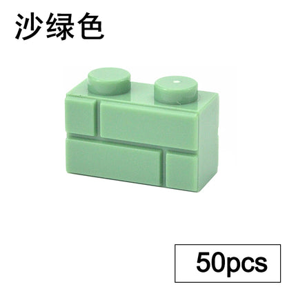 DIY Building Block Wall Figures Bricks - 1x2, 1x3 & 1x4 Small Construction Bricks for Creative Building & Educational Play