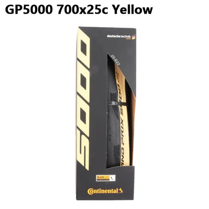 Continental Grand Prix 5000 Road Bike Tire – 700C, 700x25c, 700x23c, 700x28c, 700x32c Folding Black Tire