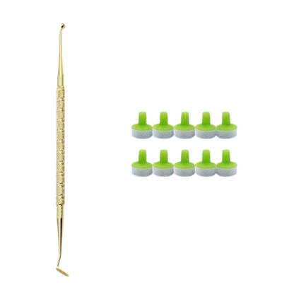 Dental Resin Filling Kit – Composite Light Cure Spatula & Molding Tools Set with Foam Pad Holder for Dentistry Use