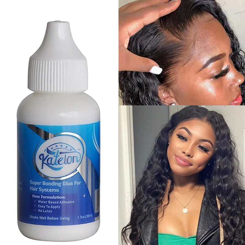 Lace Front Wig Glue Extra Hold – 38ml Waterproof Super Bonding Adhesive for Wig Caps and Hair Styling Tools