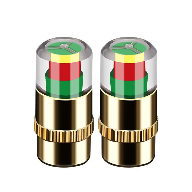 4/8PCS Motorcycle and Car Tire Pressure Monitor Valve Caps - Sensor Indicator Eye Alert for Auto Tire Pressure Inspection