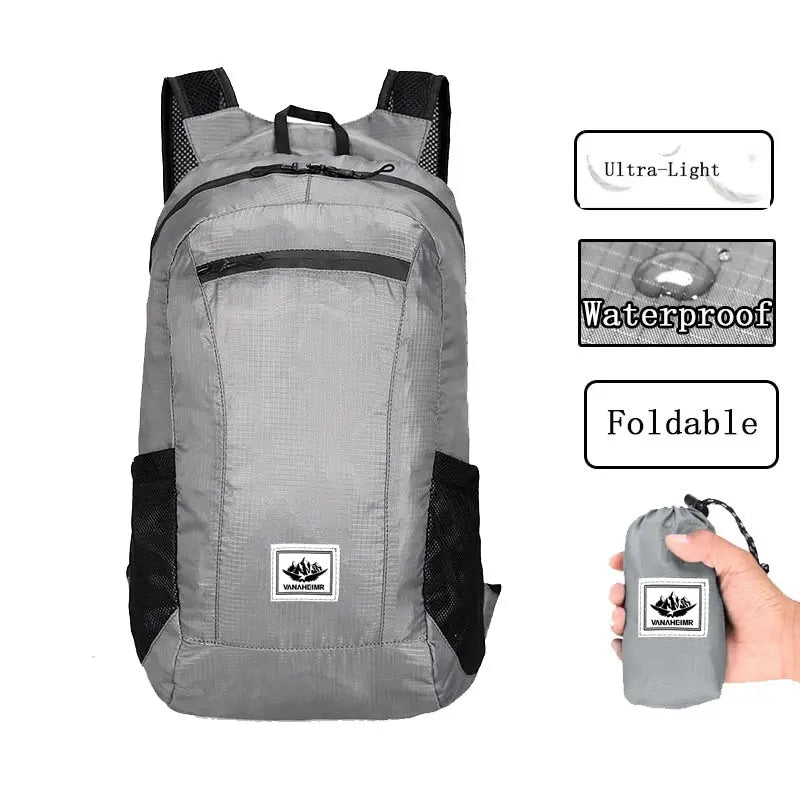 20L Lightweight Portable Outdoor Hiking Backpack: Foldable Waterproof Ultralight Pack for Women & Men Traveling Hiking