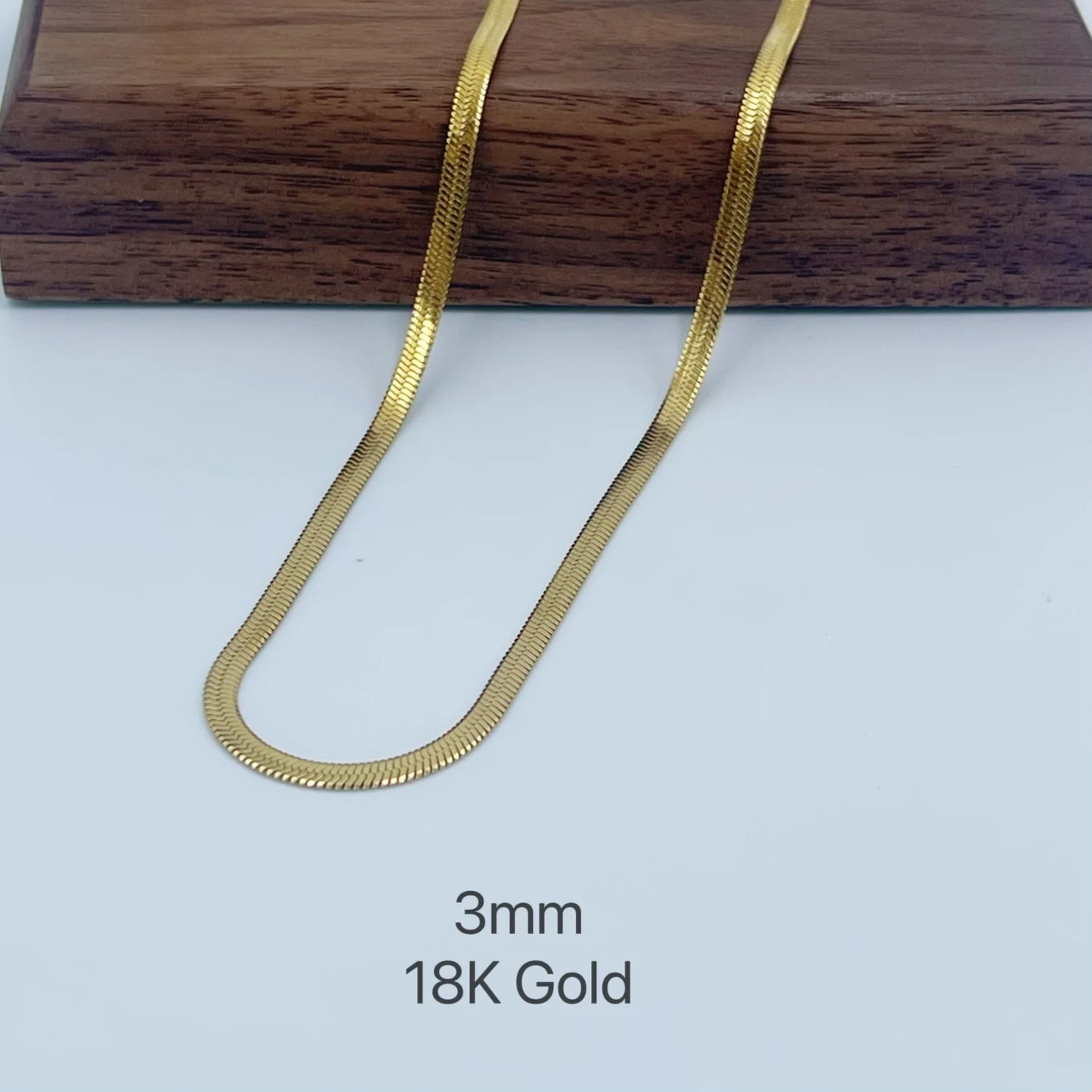 Minimalist Unisex Snake Chain Necklace Choker – Stainless Steel Herringbone Gold Color Fashion Jewelry for Women & Men