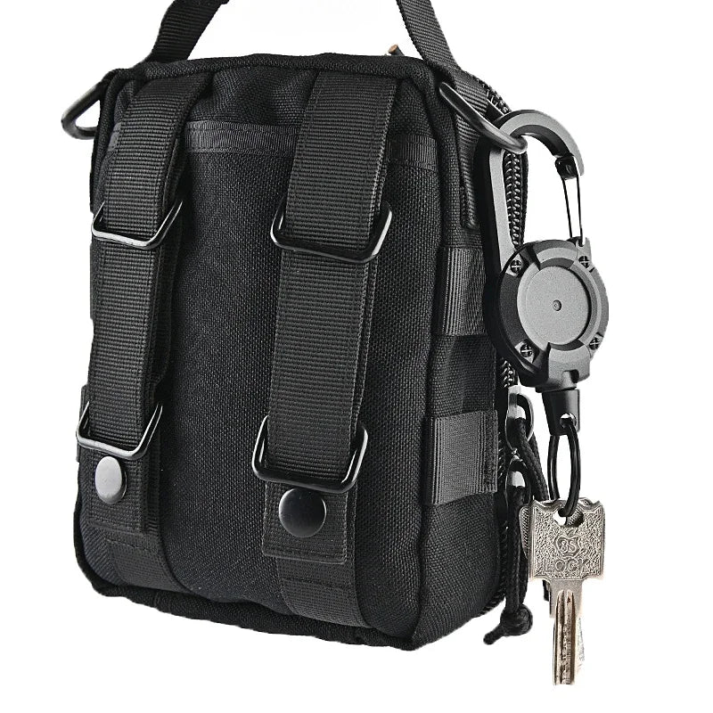 Anti-Theft Metal Retractable Keychain - Easy-Pull Elastic Yoyo for Ski Pass, ID Card, and Anti-Lost Accessories