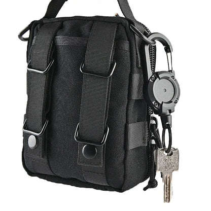 Anti-Theft Metal Retractable Keychain - Easy-Pull Elastic Yoyo for Ski Pass, ID Card, and Anti-Lost Accessories