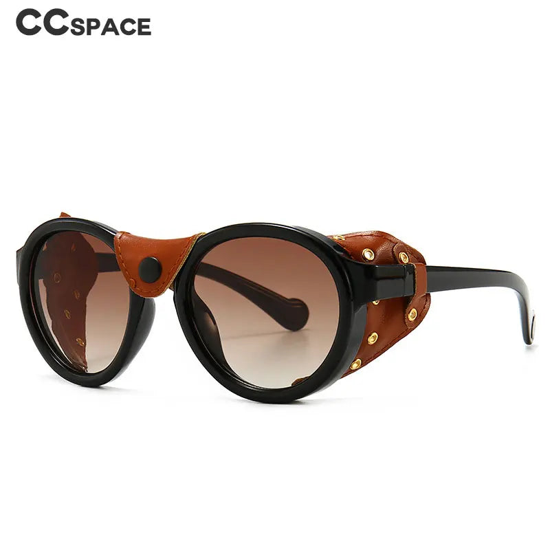 46311 Steampunk Oval Windproof Goggles – Vintage UV400 Sunglasses for Men & Women