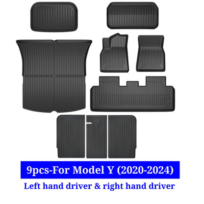 XPE All-Weather Floor Mats for Tesla Model 3/Y (2021-2024) – Waterproof Non-Slip Rubber Trunk Cargo Liner
