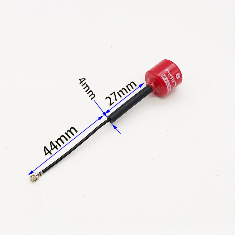 5.8G 4 RHCP Lollipop FPV Antenna – High Gain 2.8dBi SMA/RP-SMA/MMCX/UFL for Racing Drones