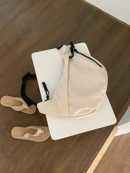 Large Capacity Nylon Crossbody Bag – Casual, Versatile Shoulder Bag for Commuting & Sports, Lightweight Hobo