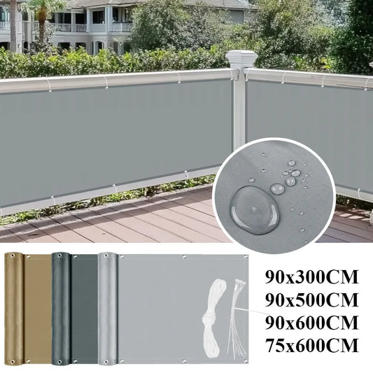 Balcony Privacy Screen – Waterproof UV Protection Shade Cloth for Patio, Garden & Pool