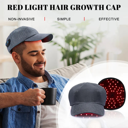Infrared LED Hair Growth Cap – 660nm & 850nm Red Light Therapy for Hair Regrowth & Scalp Care