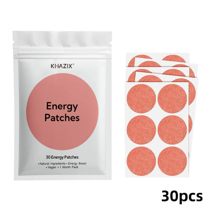 Energy Patches - 30-Piece Vegan-Friendly Daily Energy Support Stickers for Work, Travel & Sports