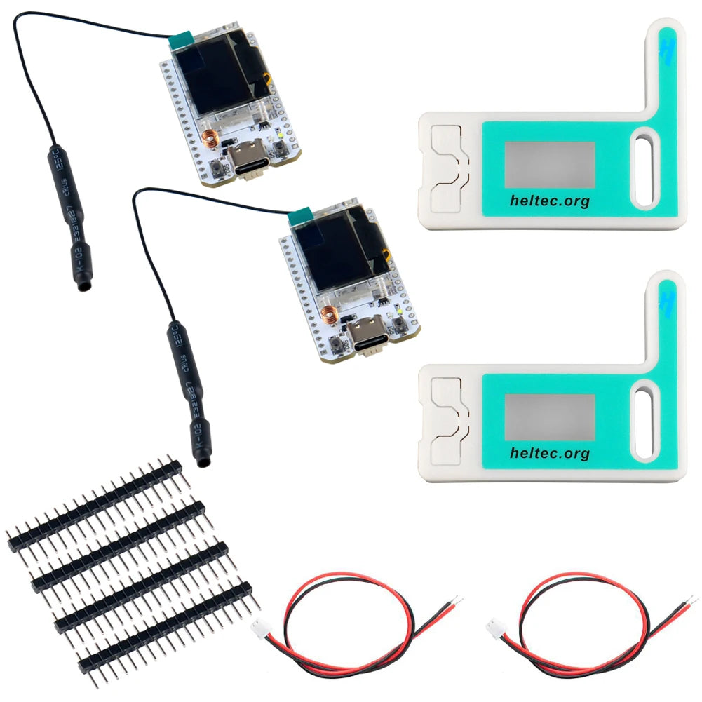 2-Piece ESP32 LoRa V3 Development Board - 868MHz/915MHz SX1262 OLED WiFi Bluetooth Kit for Arduino IoT Meshtastic
