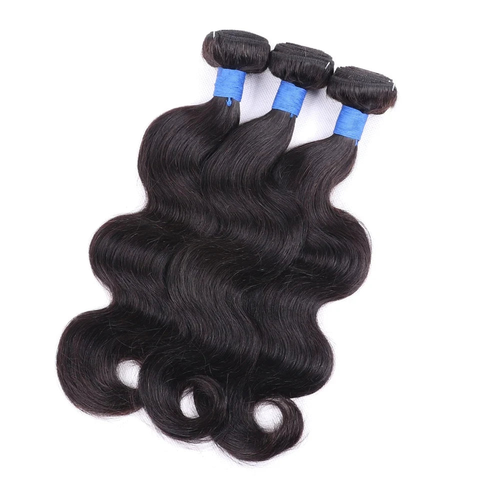 Rosabeauty Human Hair Bundles – Body Wave, 26-32 Inch, 100% Unprocessed Brazilian Virgin Hair Weave, Natural Real Human Hair