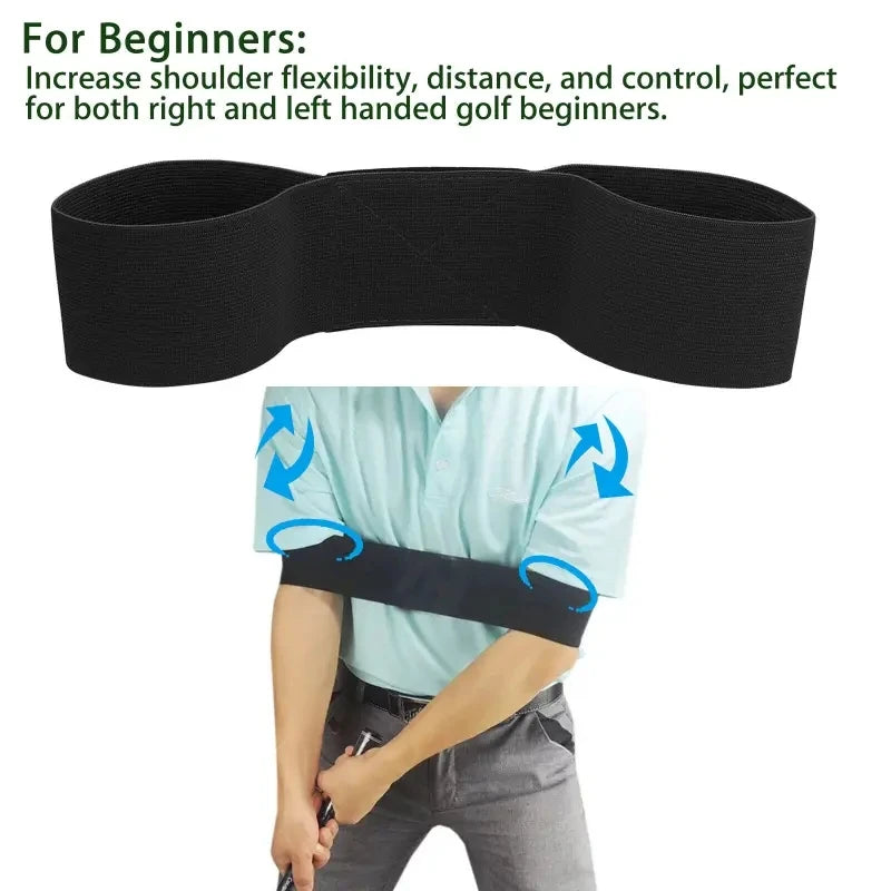 Professional Elastic Golf Swing Trainer Arm Band – Gesture Corrector for Men, Women & Beginners