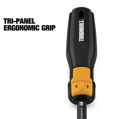 TOUGHBUILT TB-H5S2-MR-A Ratcheting Multi-Bit Screwdriver - 24-Position Portable Manual Hand Tool