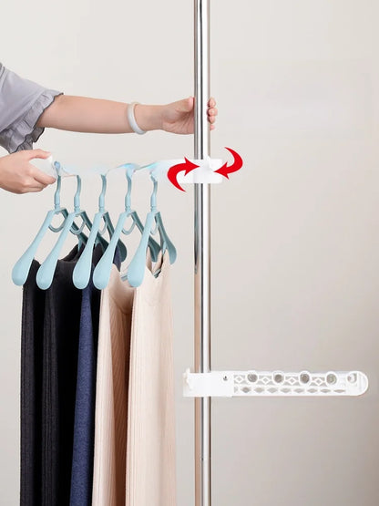 High-Bearing Floor-to-Ceiling Clothes Drying Rod — Indoor Hanging Rack, No Drilling Required