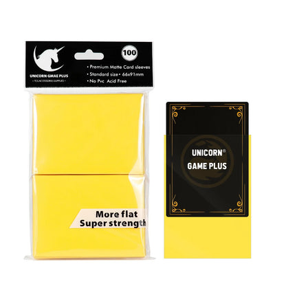 100PCS 66x91mm Matte Card Sleeves - Standard TCG Trading Card Protectors for Tarot & Board Games