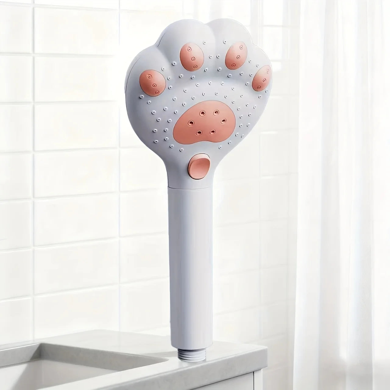 High Pressure Cat Paw Shower Head - 3-Mode Adjustable Filter Water-Saving Bathroom Faucet