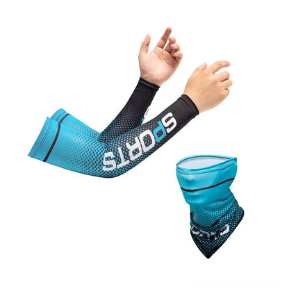 UV Protection Cooling Arm Sleeves - Ice Silk Sunscreen Gloves for Cycling & Outdoor Sports