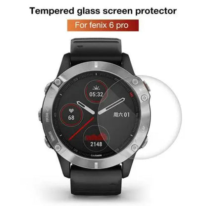 Tempered Glass Screen Protector for Garmin Fenix 8 7 6 Series – HD Sapphire Film for 43mm, 47mm, 51mm Smartwatch