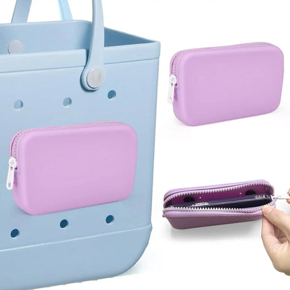 Silicone Phone Holder for Beach Bag – Soft Waterproof Insert Wallet Charm, Bo Bag Accessories Attachment for Beach Travel & Storage Convenience
