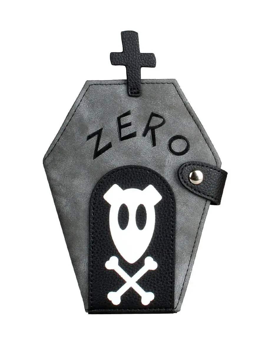 Niche Coffin-Shaped Clutch Wallet – Women's Bifold Coin Purse, Halloween Gift Idea