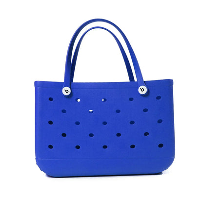 EVA Beach Bag for Women - Waterproof Bogg Rubber Travel Tote, Washable Handbag for Sports, Beach, Market, Pool