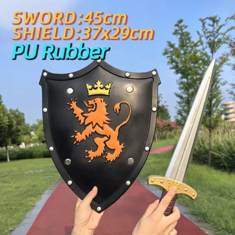 1:1 Skyward Shield Cosplay Weapon – Soft Rubber Link Role-Play Toy for Kids Gift