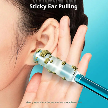 24-Piece Sticky Ear Cleaner Set – Soft Silicone Adhesive Ear Picks for Convenient Earwax Removal