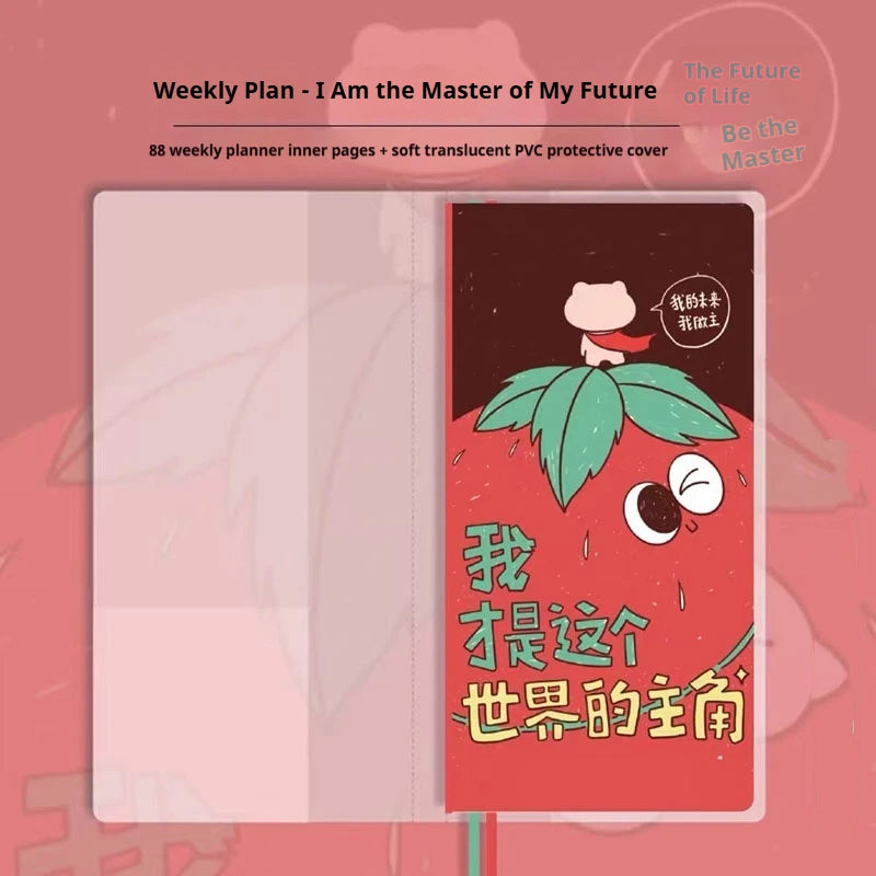 Kinbor Undated Weekly Planner - Illustrated Hardcover To-Do List Notebook