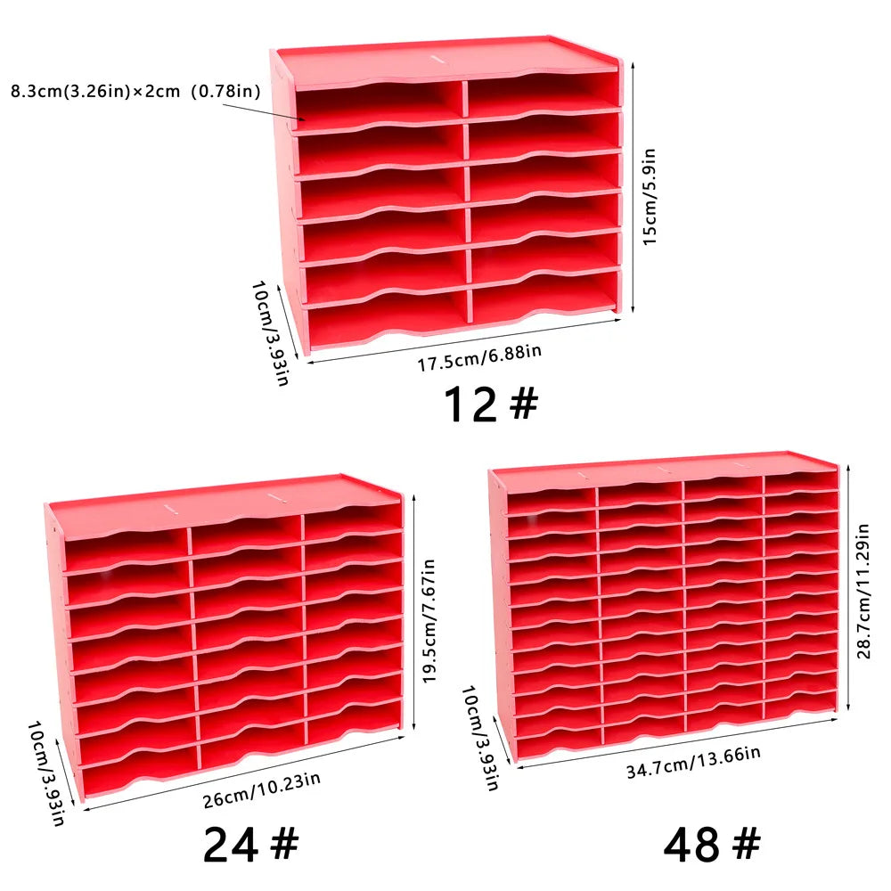 HOMFUN 5D Diamond Painting Tray Kit – 12/24/48 Slots with Storage Rack Organizer for Drill Plate Accessories