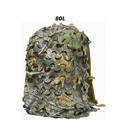 3D Camo Backpack Cover - Laser Cut Camouflage Hunting Bag Cover for 60L/80L Packs, Paintball & Outdoor Gear