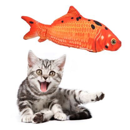USB Rechargeable Interactive Floppy Fish Cat Toy – Realistic Electric Moving Fish for Cats & Dogs Chew & Play Pet Supplies