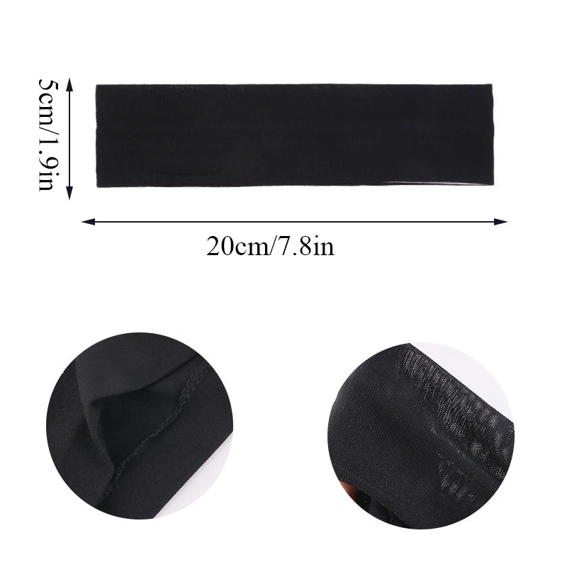 Summer Sports Headbands for Women – Solid Color Elastic Fitness, Yoga, and Running Bandanas, Stretch Makeup Hair Accessories 2023