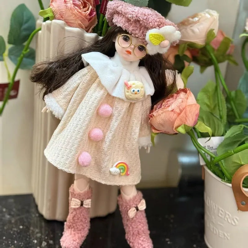 High-Value 30cm BJD Doll – 6-Point Jointed Princess Outfit Set for Girls, Birthday Gift Toy