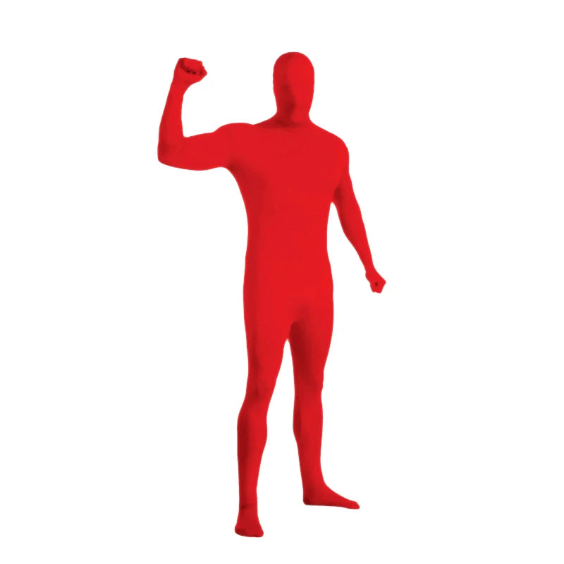 24PCS Zentai Invisible Jumpsuits – Skin-Tight Spandex Bodysuit Cosplay Costume for Halloween, Carnival & Stretch Full-Body Wear